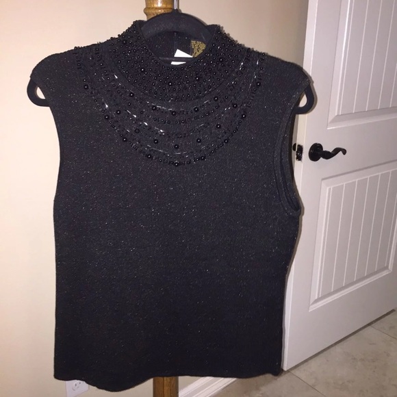 Jeweled Mock Neck- Grace Elements - Picture 2 of 5